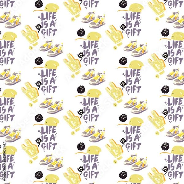 Fototapeta seamless  modern pattern design ,typography modern bacakground pattern design,