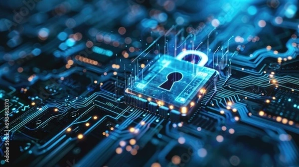 Fototapeta Cyber security, Data Protection, Information privacy internet technology concept.