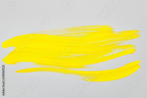 Obraz Brush stroke single color yellow