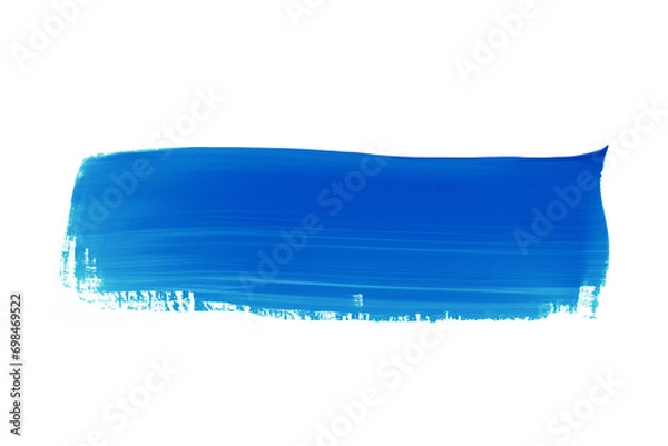 Obraz Brush stroke single color blue