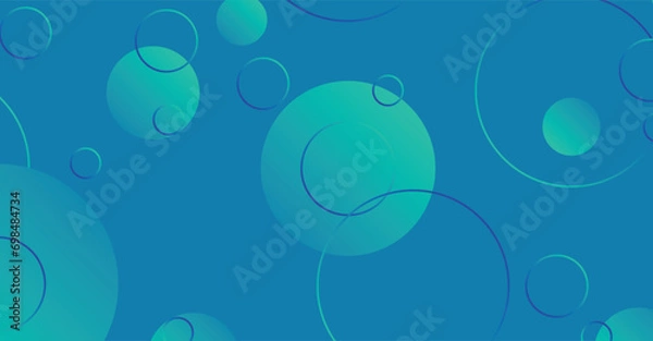 Fototapeta Abstract minimal gradient geometric circle background