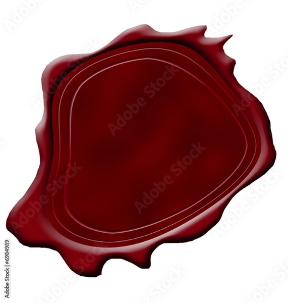Fototapeta Blank wax seal