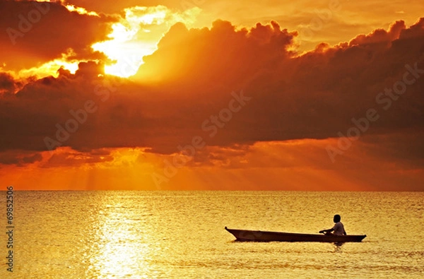 Obraz Journey across the sunset