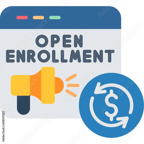 Obraz Open Enrollment Icon