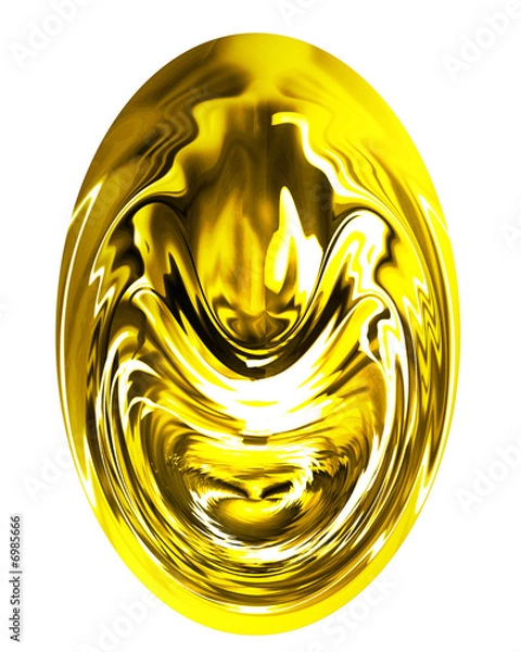 Fototapeta An isolated golden egg