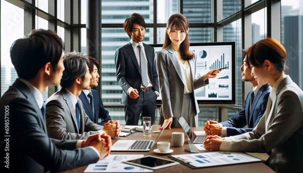 Obraz business people in a meeting