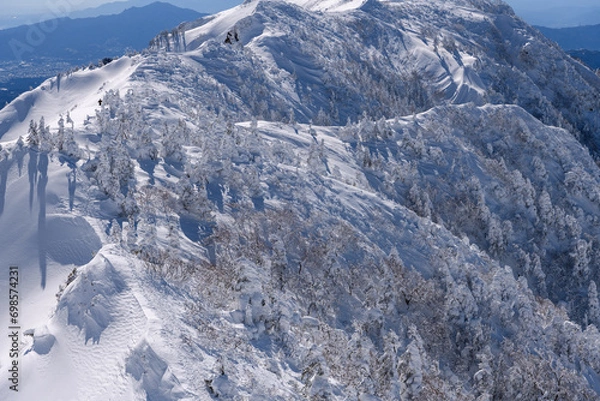 Obraz 武尊山から剣ヶ峰山に向かう登山道