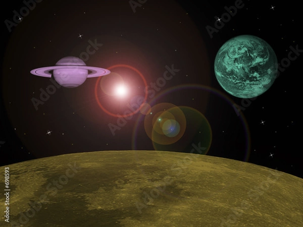 Fototapeta in space