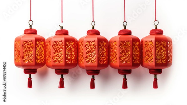 Fototapeta red lanterns