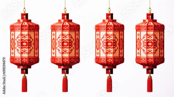 Fototapeta red lanterns