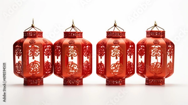 Fototapeta red lanterns