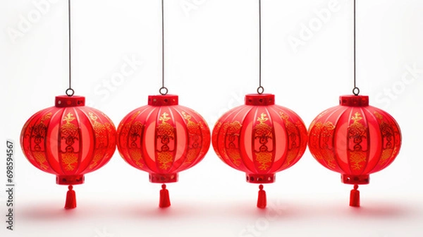 Fototapeta red lanterns