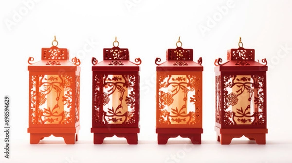 Fototapeta red lanterns