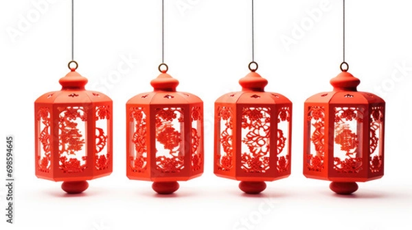 Fototapeta red lanterns