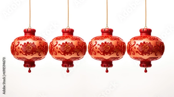 Fototapeta red lanterns