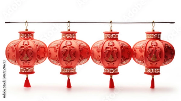 Fototapeta red lanterns