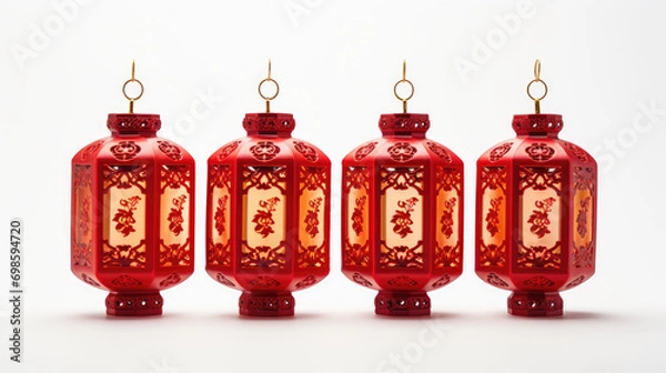 Fototapeta red lanterns