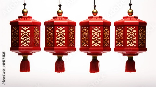Fototapeta red lanterns