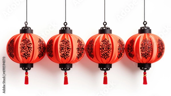Fototapeta red lanterns