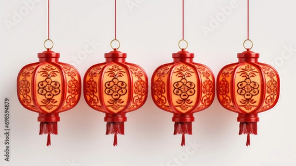 Fototapeta red lanterns