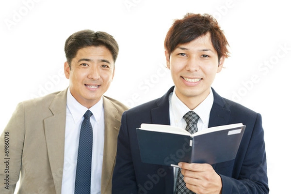 Fototapeta 笑顔のビジネスマン