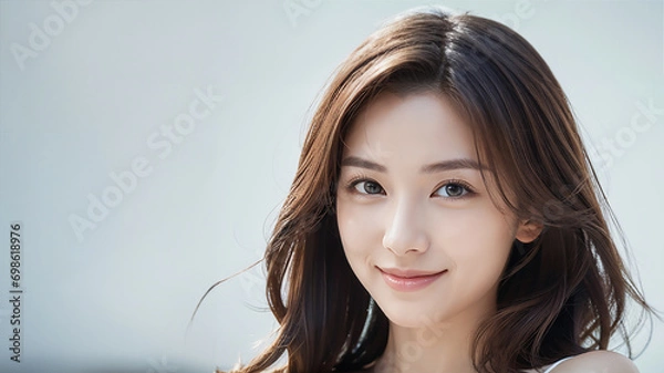 Obraz 美しい女性　美容　モデル｜Generative AI