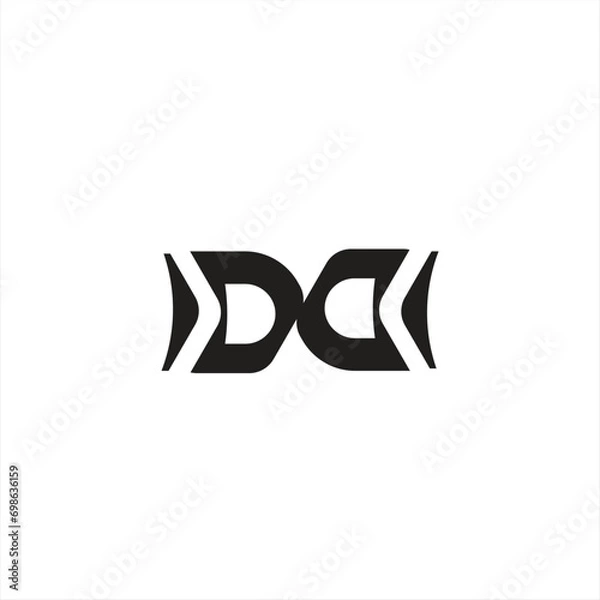 Fototapeta DD Initial Letter Logo, D logo design for company