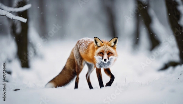 Obraz fox in the snow