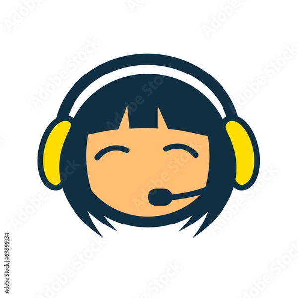 Fototapeta Operator Service Icon