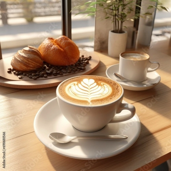 Obraz 3D coffee cafe restaurant