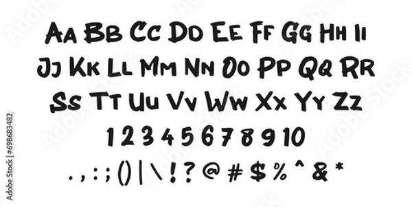 Obraz Font, uppercase, lowercase and numbers. Classic Lettering Minimal Fashion Designs. Typography modern serif fonts, regular decorative vintage concept. vector illustration