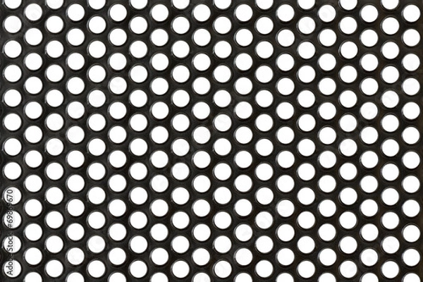 Obraz Abstract Steel or Metal Textured Pattern with Round Cells