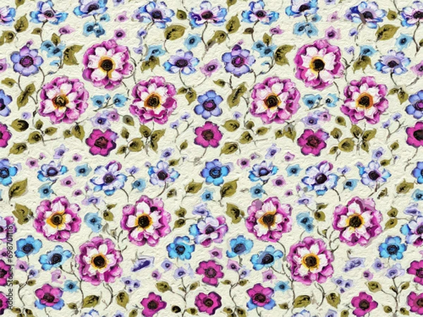 Obraz abstract colorful floral seamless pattern