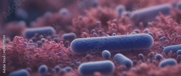 Obraz Bacteria magnified