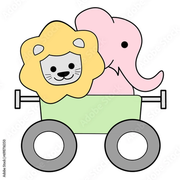 Obraz trailer with animal 