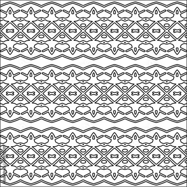 Fototapeta Abstract patterns.Abstract shapes from lines. Vector graphics for design, prints, decoration, cover, textile, digital wallpaper, web background, wrapping paper, clothing, fabric, packaging, cards.