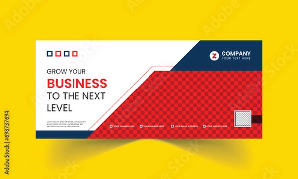 Fototapeta Banner design for website and social media etc. Ads banner for sales, promotion and marketing.