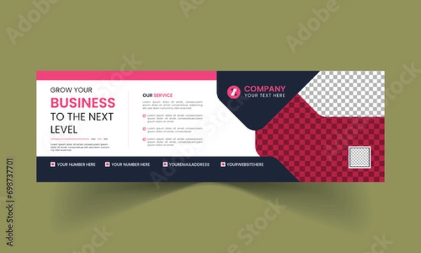 Fototapeta Banner design for website and social media etc. Ads banner for sales, promotion and marketing.