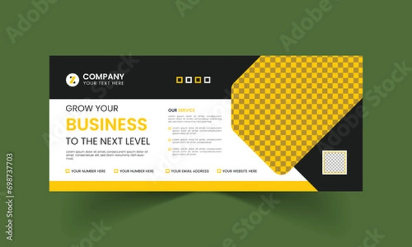 Fototapeta Banner design for website and social media etc. Ads banner for sales, promotion and marketing.