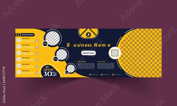 Fototapeta Banner design for website and social media etc. Ads banner for sales, promotion and marketing.