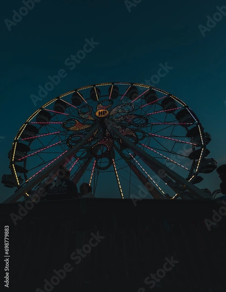 Obraz Ferris wheel at night
