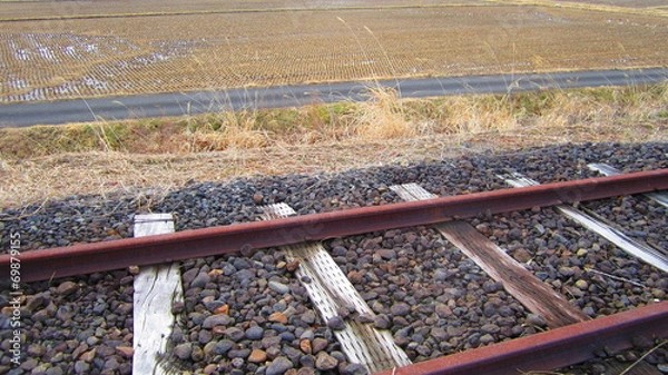 Obraz 線路沿いの風景