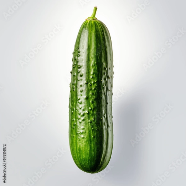 Obraz cucumber on a white background