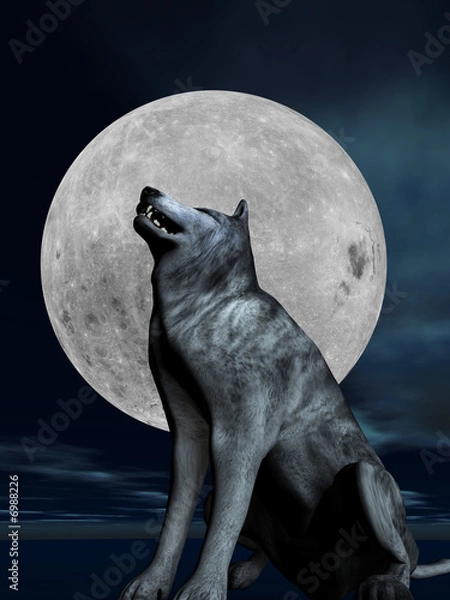 Obraz Bark at the Moon