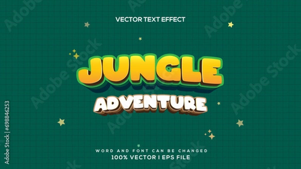 Fototapeta Vector 3D text style