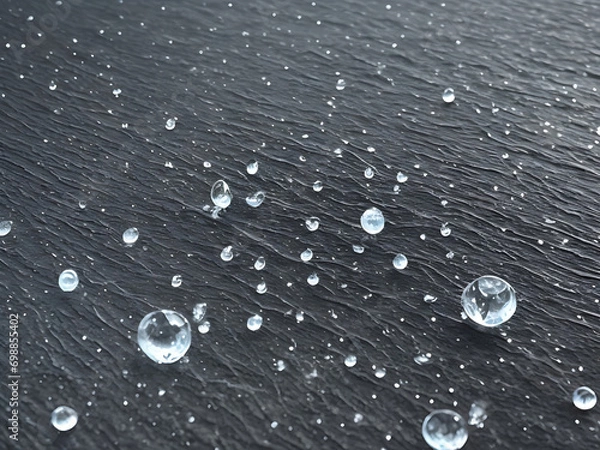 Fototapeta Blur Defocus Image of Water hit wall ground, explode into drop droplet. Amount Water attack impact and fluttering in air explosion. Stop motion freeze shot. Splash Water for texture elements