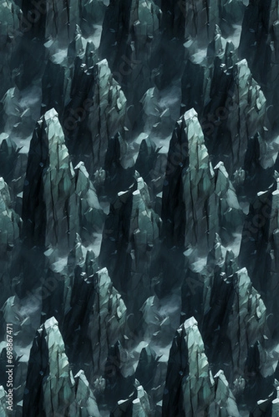 Obraz Perfectly Seamless Abstract Mountain Pattern