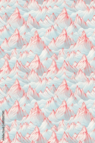 Obraz Perfectly Seamless Abstract Mountain Pattern
