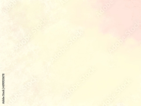 Obraz 薄黄色と薄ピンクの水彩画をイメージした壁紙背景