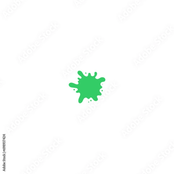 Fototapeta green splash slime vector set set